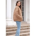 thumbnail image 5 of Women's Causal Lightweight Quilted Jackets Long Sleeve Oversized Warm Winter Zip Up Coat with Pockets, 5 of 6