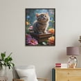 thumbnail image 4 of Paint By Numbers Kit for Adults Beginner - DIY Kitten On Books Among Flowers Canvas Painting Kits for Adults, Frameless Paint By Number for Adults for Home Wall Decor 16x20 Inch, 4 of 7
