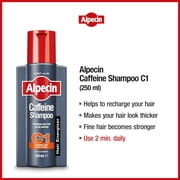 Alpecin C1 Caffeine Shampoo, 8.45 fl oz, Cleanses the Scalp to Promote Natural Hair Growth, Leaves Hair Feeling Thicker and Stronger