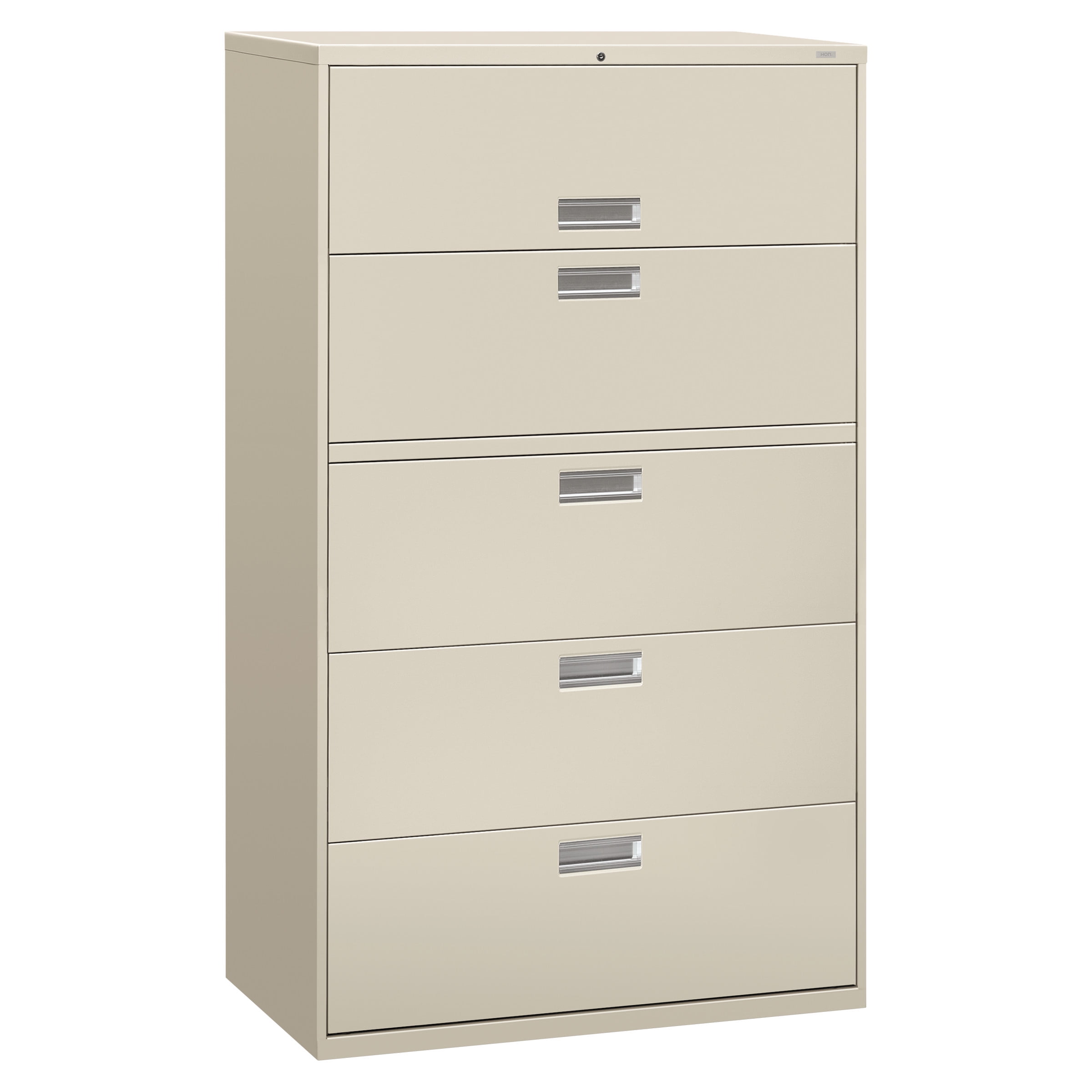 HON 5 Drawers Lateral Lockable Filing Cabinet, Gray