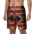 thumbnail image 5 of Mens Union Jack Flag Swimming Trunks with Compression Liner Beach Quick Dry Swim Shorts, 5 of 6