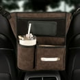 thumbnail image 1 of Bolsa Organizadora para Coche Entre Los Asientos Delanteros, Organizador de Malla para Coche, para Bolso, Cartera, Pañuelos, Fácil de Instalar, 1 of 6