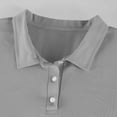 thumbnail image 6 of Domuza Polo Shirts for Men Cotton Pique Short Sleeve Golf Shirts with Pocket Classic Casual Lightweight Breathable Moisture Wicking Shirts Gray M, 6 of 9