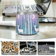thumbnail image 6 of Yayeee Ashtray with Lid for Cigarette Smokeless Stainless Steel Home Ash Holder, Purple Night Deer, 6 of 7
