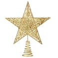 thumbnail image 1 of Parte superior del árbol de Navidad dorado de 12/15/20cm, estrella de hierro para árbol de adornos de árbol de Navidad, decoración de fiesta de año nuevo, Navidad, Papá Noel, Kerst,, 1 of 4
