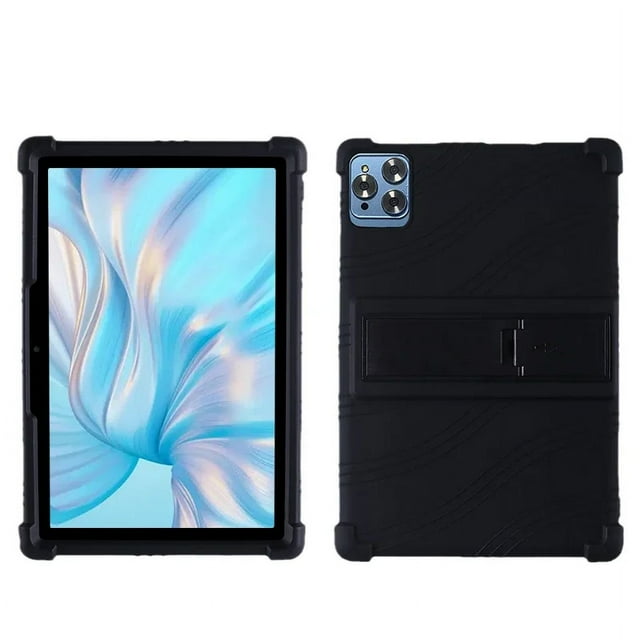 For DOOGEE First Tablet T10 10.1 Inch Tablet protective case Thickened anti-falling and anti-collision silicone protective case Black For DOOGEE