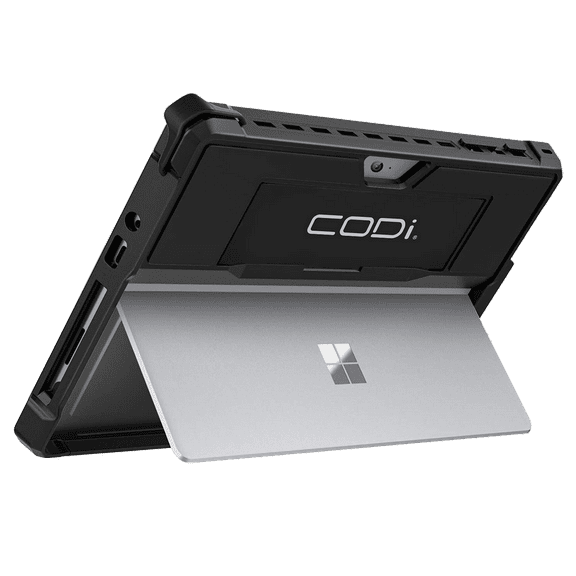 CODi Rugged Case for Microsoft Surface Go 1/2/3/4 – Shockproof, Keyboard Compatible, with Kickstand, Hand Strap, and Shoulder Strap