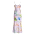 thumbnail image 2 of VISgogo Vestido Midi de Verano para Mujer, Sin Mangas, Correa de Espagueti, Cuello en V, Vestido Largo con Estampado de Hongos VISgogo  moda, 2 of 9