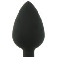 thumbnail image 2 of Booty Bling Small Jeweled Silicone Plug in Black/Purple, 2 of 6