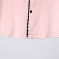 thumbnail image 6 of Iugvhana Men's Cotton Linen Button Down Shirt Casual Splice Plaid Pocket Short Sleeve Shirts Lapel Summer Beach Shirt Pink S, 6 of 7