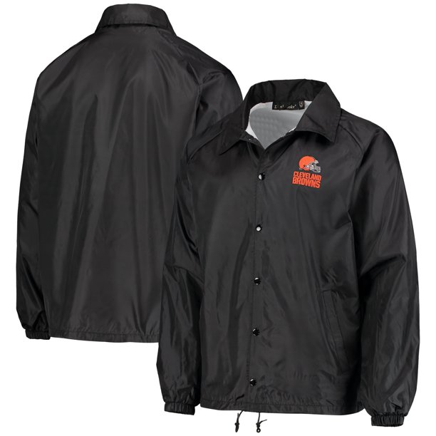 Cleveland Browns Coaches Classic Raglan FullSnap Windbreaker Jacket