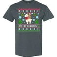 thumbnail image 3 of Inktastic Merry Christmas Sloth and Llama Ugly Sweater Style T-Shirt, 3 of 5