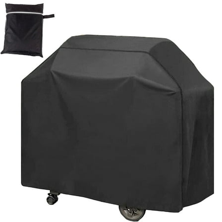 HOMEYA 57 Inch BBQ Grill Cover,Heavy Duty Waterproof UV Protection Gas Grill Protector,Outdoor Barbecue Cover for Weber, Char-Broil & Grills
