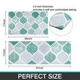 thumbnail image 7 of Green and White Geometric Quatrefoil Pattern Kitchen Rugs Sets Of 2,Anti Fatigue Kitchen Mat Rugs Non Slip Washable,Decorative Kitchen Floor Mats for Kitchen,Sink,Laundry,17"x30"+17"x47", 7 of 7