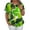 Green, variant on SOMER Woman Tops Short Sleeve Blouses Casual Printing T Shirts Loose Summer Tops