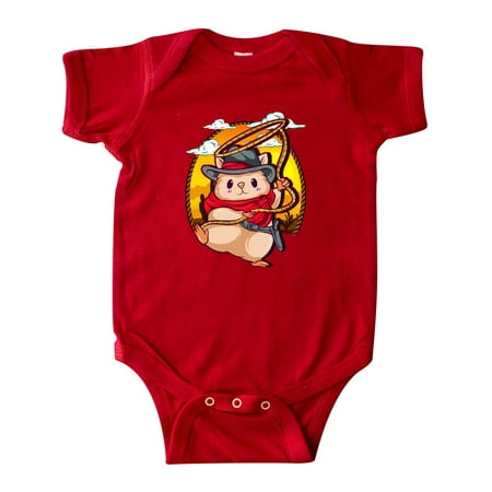 

Inktastic Cowboy Baby Clothes Hamster Gift Baby Boy or Baby Girl Bodysuit
