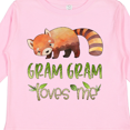thumbnail image 4 of Inktastic Gram Gram Loves Me Cute Red Panda Boys or Girls Long Sleeve Toddler T-Shirt, 4 of 5