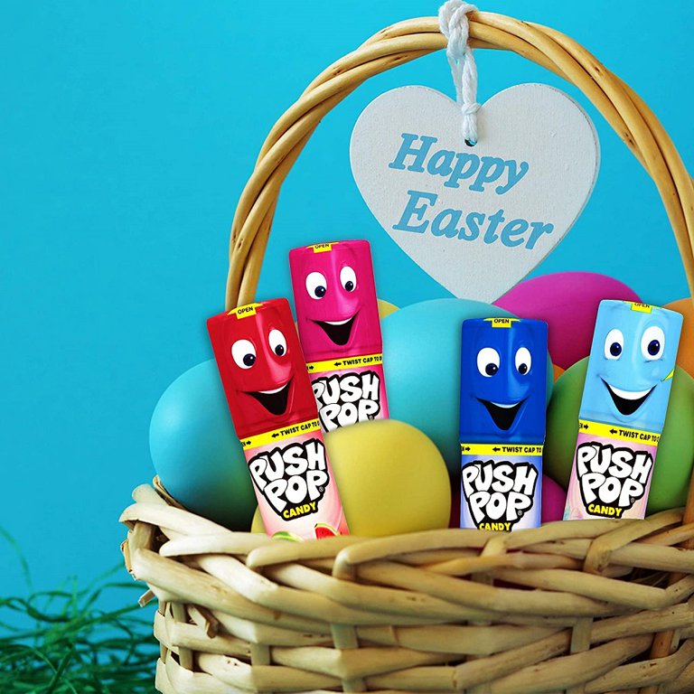 Push Pop Individually Wrapped Bulk Easter Lollipop Variety, 44 OFF