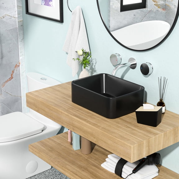 16"x12" Ceramic Bathroom Sink | Classic European Inspired Design | Excellent Technology and Fashion Aesthetic