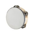 thumbnail image 6 of Tambourines,Wooden Tambourines Adults Drum Bell Double Rows,Hand Held Drum Bell Birch Metal Percussion,Percussion Musical Instrument Tambourine for Kids,Handheld Tambourine 6inch Wood, 6 of 8