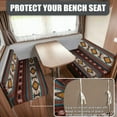 thumbnail image 2 of FOR U DESIGNS Bear Amercian Tribal Pattern 2 Pack RV Dinette Cushion Covers Washable Camper Cushion Slipcover Scratch-Resistant Sofa Chair Cover Camper Seat Covers Dinette Booth, 2 of 7