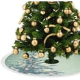 thumbnail image 3 of GZHJMY Christmas Tree Skirt, 36" Xmas Tree Skirts Christmas Tree with Lights Christmas Tree Mat for Christmas Holiday Party Ornaments, 3 of 5