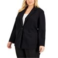 thumbnail image 1 of Anne Klein Womens Compression Blazer Jacket, Black, Plus Size, 3X, 1 of 1