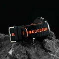 thumbnail image 6 of Silicone Watch Bands,22mm Quick Release Rubber Watch Strap for Men Women,Black&Orange with Silver Buckle, 6 of 8