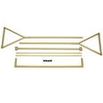 thumbnail image 6 of CNCEST Gold Indoor Durable 2 Tier Clothes Rack Retro Freestanding Gold Garment Rack, 6 of 9
