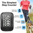 thumbnail image 5 of Hootek 3D Pedometer for Walking, Simple Step Counter with Large Digital Display, Step Tracker with Removable Clip Lanyard, Accurately Track Steps for Men Women Kids Adults Seniors, Black, 5 of 7
