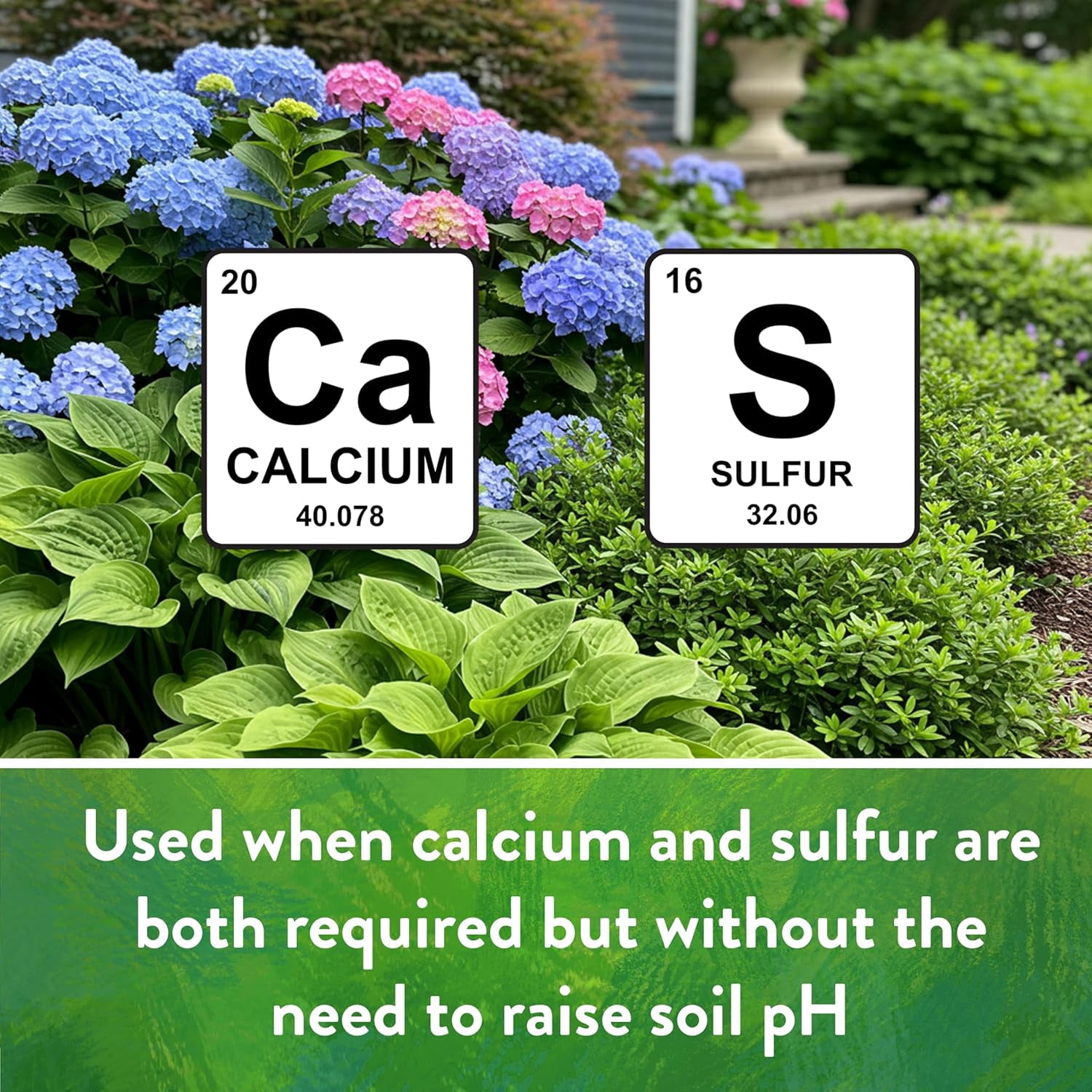 Organic Prilled Garden Gypsum - Calcium Sulfate Loosens Clay Soil Greens Grade Mini Granules, 5 lb