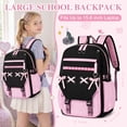 thumbnail image 2 of DAKIMOE School Backpack for Teens Middle School Bookbag Students Lightweight Durable Casual Outdoor Daypack College, 2 of 10