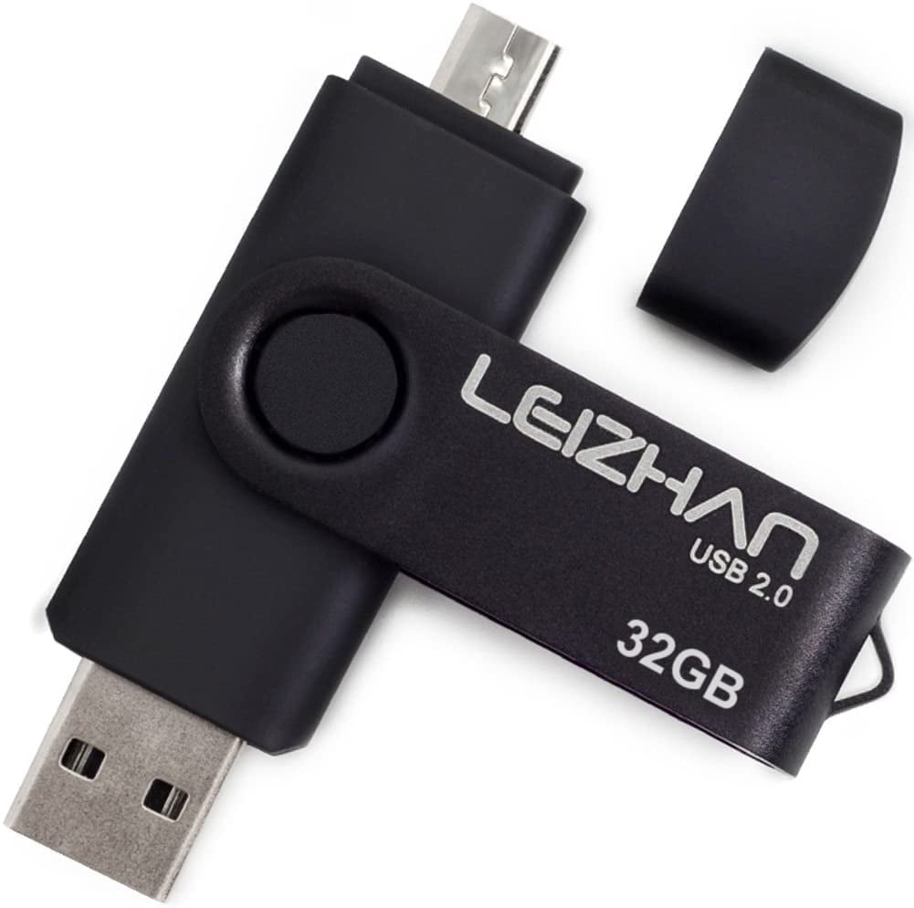 LEIZHAN OTG Flash Drive 128GB Micro Pendrive USB 2.0 - Memoria para  teléfono celular Android Pen Drive para Samsung Galaxy, Xiaomi, LG, Sony