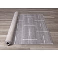 thumbnail image 4 of Alpine Rug Co. Madrid Collection - Modern Grey Parallel and Perpendicular Lines Rug 3'11" x 5'7" 4' x 6' Indoor Living Room, Bedroom, 4 of 5