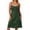 Army Green, variant on Women's Slip Midi Dress Plus Size Solid Spaghetti Strap Lace Ruffled for Sleepwear Summer Pink L