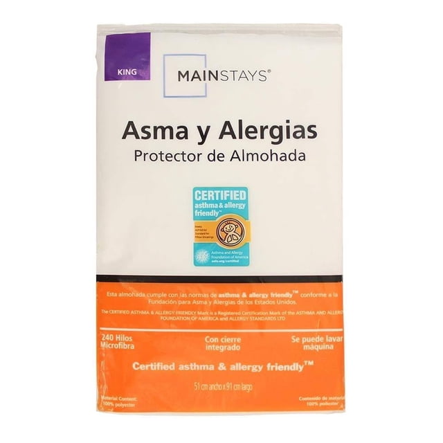 Protector de Almohada Mainstays King Size Asma y Alergias