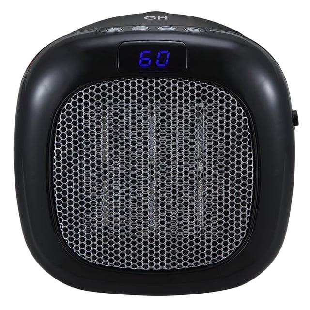 Calefactor eléctrico de pared Good Housekeeping 750 W, negro