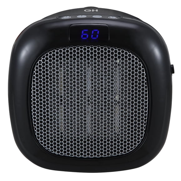 Calefactor eléctrico de pared Good Housekeeping 750 W, negro