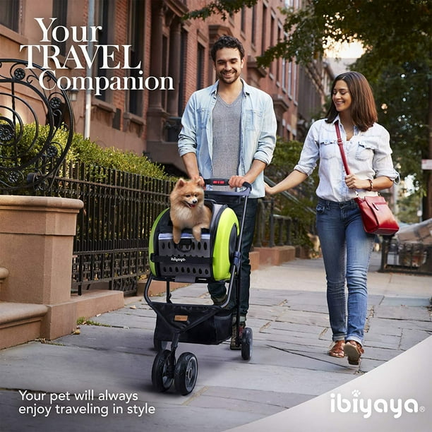 ibiyaya 5 in 1 EVA Convertible Foldable Small Pet Carrier Stroller Green Walmart
