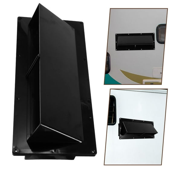 NICEXMAS RV Vent Protector Black Plastic 1Set