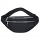 thumbnail image 1 of riñonera negra con correa ajustable para el hombro para usar en el dorso de la mano, la cintura o el hombro para correr, acampar, viajar y caminar, como bolso o para guardar gafas clave, 1 of 5