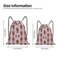 thumbnail image 2 of Xecao Red Lobster With Claws Pattern Sports Drawstring Backpack - String Swim Gym Bag with Wet Proof Pocket for Women&Men-Medium, 2 of 6