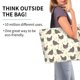 thumbnail image 2 of Balery Funny Chicken Bolsa Tote Estilo Estético con Cremalleras, Bolsa de Hombro, Bolsa de Compras Grande y Plegable, 2 of 8