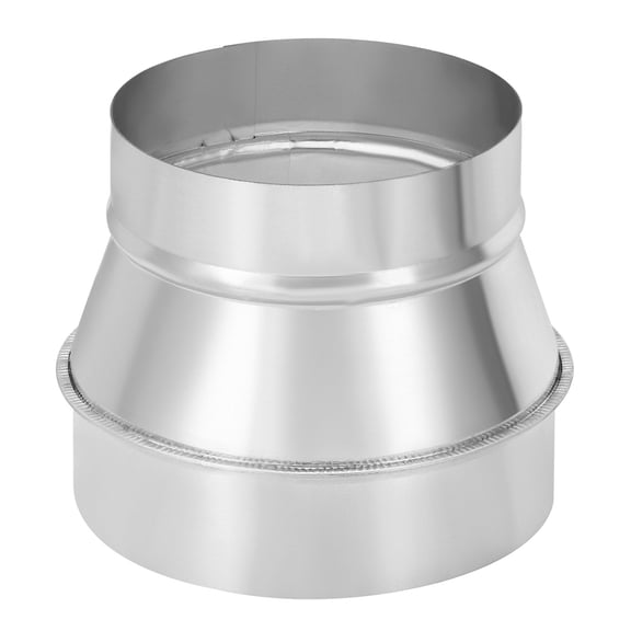 Uxcell 5" to 6" Galvanized Steel Round Duct Reducer Adapter Connector, Silver Tone