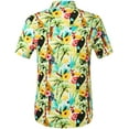 thumbnail image 2 of SSLR Mens Casual Button Down Shirts Short Sleeve Hawaiian Shirts Beach Shirts, 2 of 7