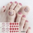 thumbnail image 5 of Tkrady 1 Sheets Toe Nail Stickers Full Nail Wraps Self Adhesive Toenail Polish Strips, Polish Manicure Sticker-E, 5 of 8
