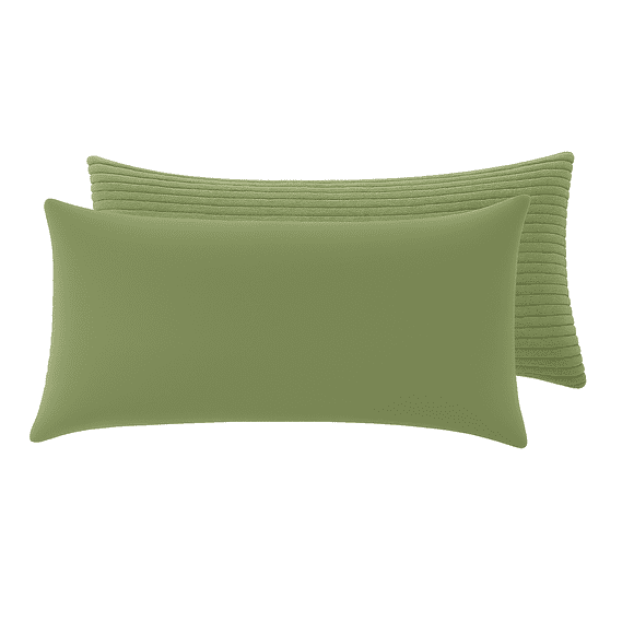 Cord Plush Sage Green Body Pillow