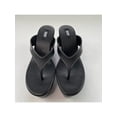 thumbnail image 3 of DKNY Womens Black 2" Platform Comfort Logo Trina Round Toe Wedge Slip On Thong Sandals Shoes 8 M, 3 of 3