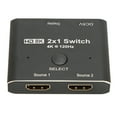 thumbnail image 3 of Convertisseur d'Interface Multimédia HD, Prise et Lecture 2 Voies Portable 8K 48Gbps Interrupteur Interface Multimédia HD 2 en 1 pour le Travail, 3 of 7