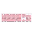 thumbnail image 1 of Keyboard T-WOLF TF770 2.4G Wireless Keyboard Mouse Combo  Punk Round Keycap Comfortable Mute Typing Wide Compatibility Pink, 1 of 7